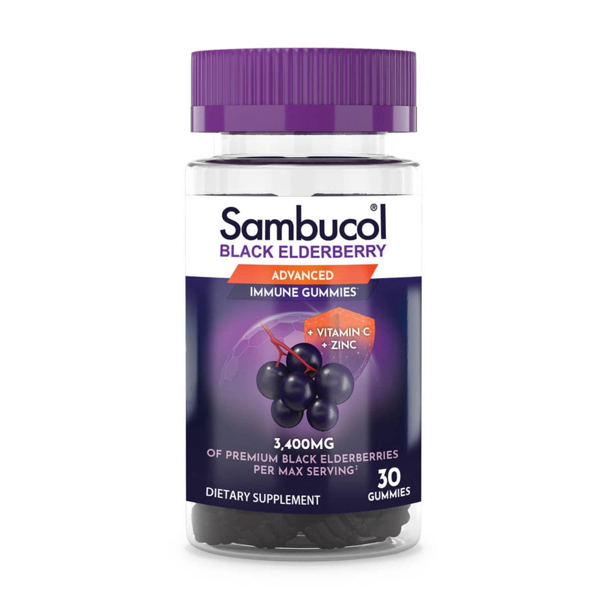 Sambucol Elderberry Gummies, Immune Support Supplement, 30 Count