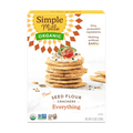 Simple Mills Organic Seed Flour Crackers, Everything Seasoning, Gluten-Free, 4.25 oz