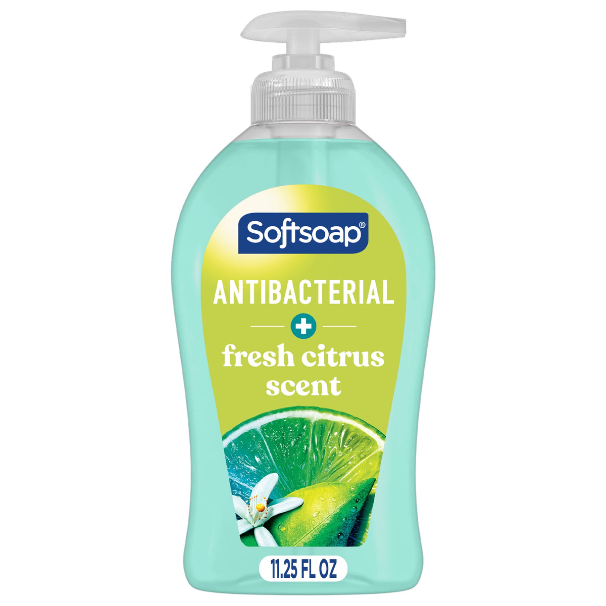 Softsoap Antibacterial Hand Soap, Eliminates 99% of Bacteria, Fresh Citrus Scent, 11.25 fl oz