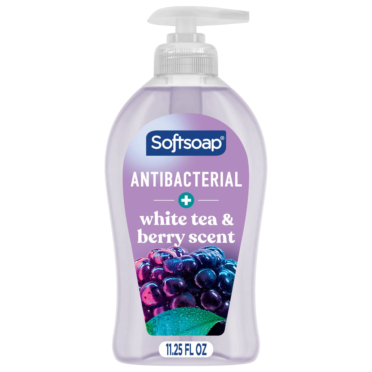 Softsoap Antibacterial Hand Soap with Moisturizers, White Tea & Berry Scent, 11.25 fl oz