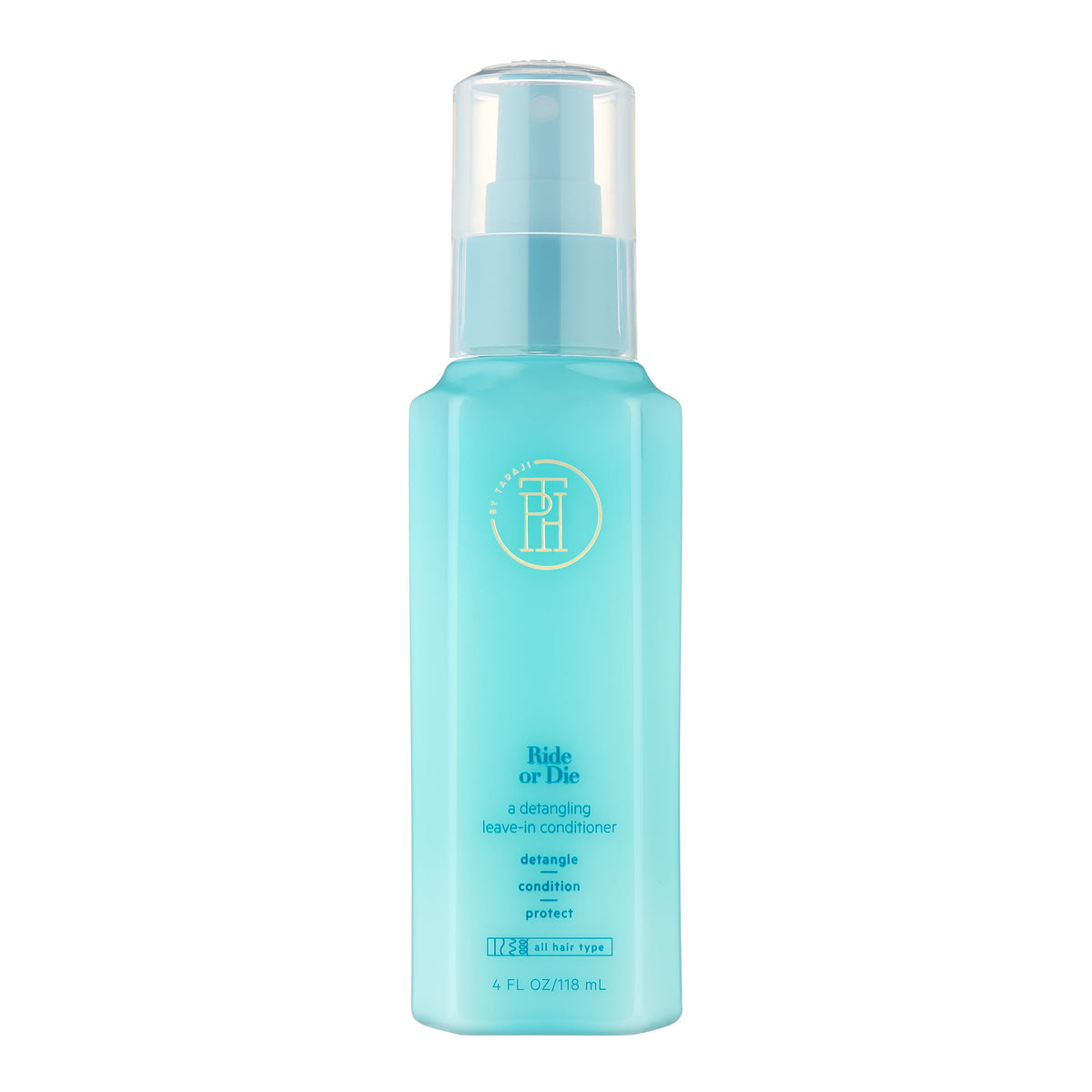 TPH BY TARAJI Ride or Die Biotin Leave in Conditioner Spray Detangler for Dry Hair | Strength, Moisturizing & Anti Frizz | Natural + Curly Hair