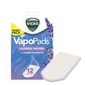 Vicks VapoPads Calming Menthol and Lavender Scent, Cold and Flu Relief, 12 Count, VSP30FP
