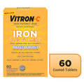 Vitron-C Iron Supplement, Immunity Support Iron Supplements with Vitamin C, 60 Count