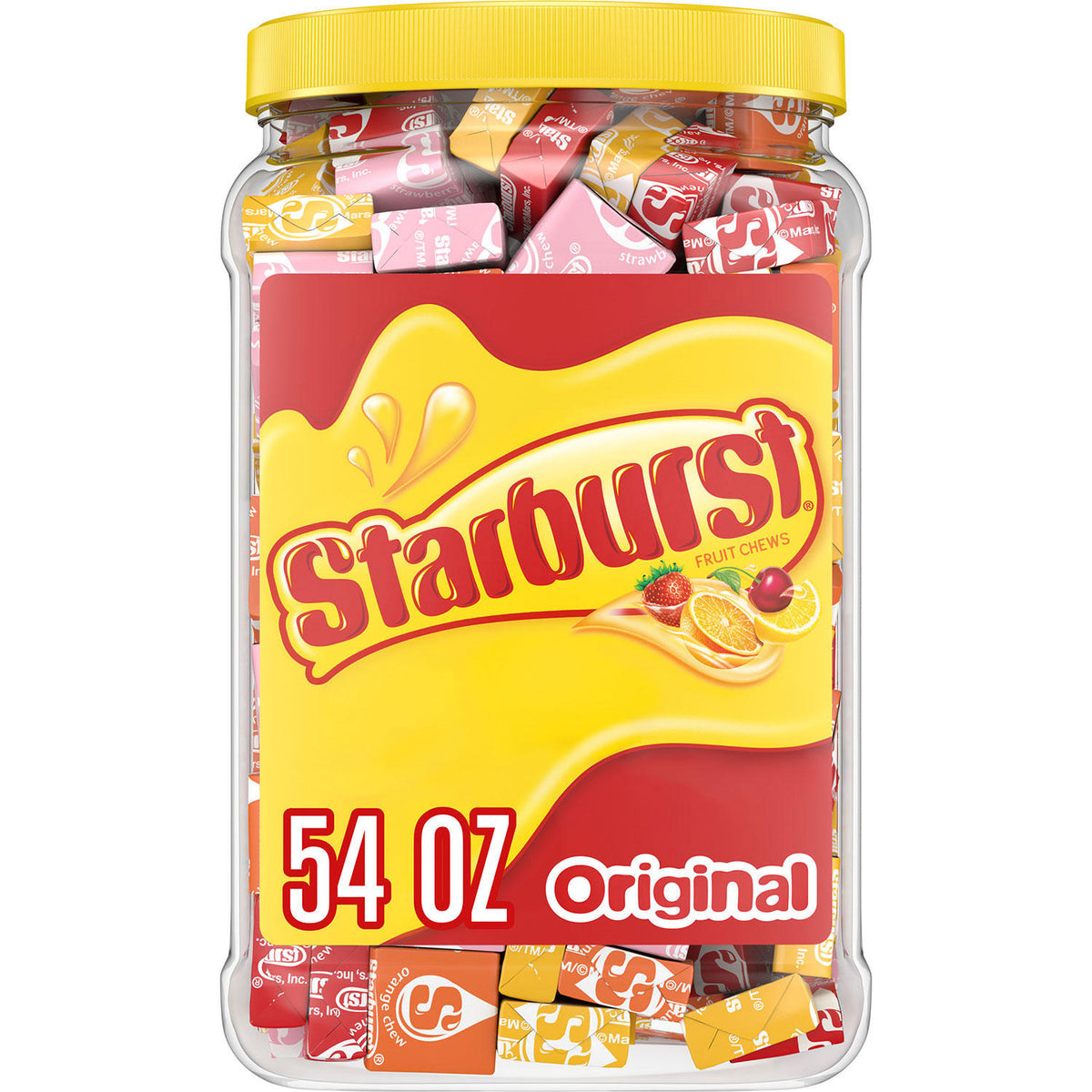 Starburst Fruity Chewy Candy Bulk Jar, Original, 1 ea