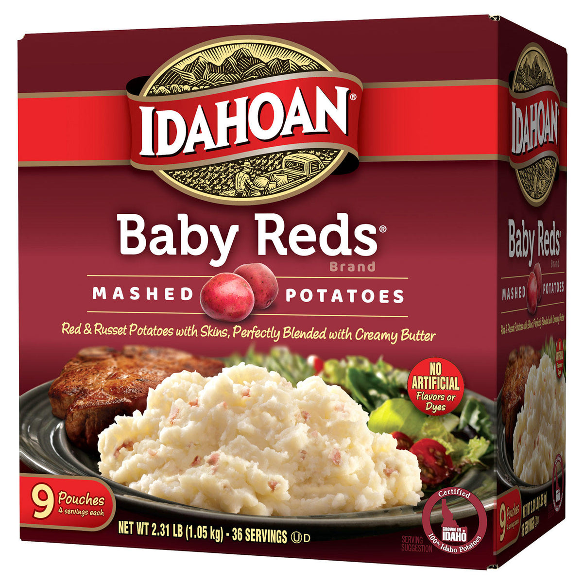 Idahoan Baby Reds Value Pack Mashed Potatoes, 9 ea