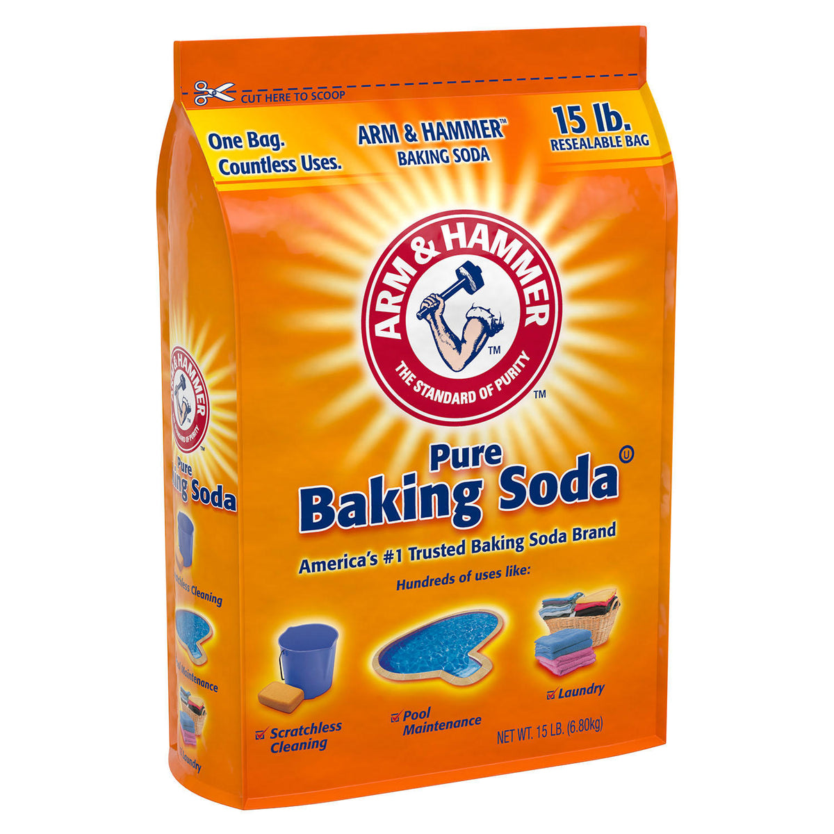 Arm & Hammer Pure Baking Soda, 15 lbs
