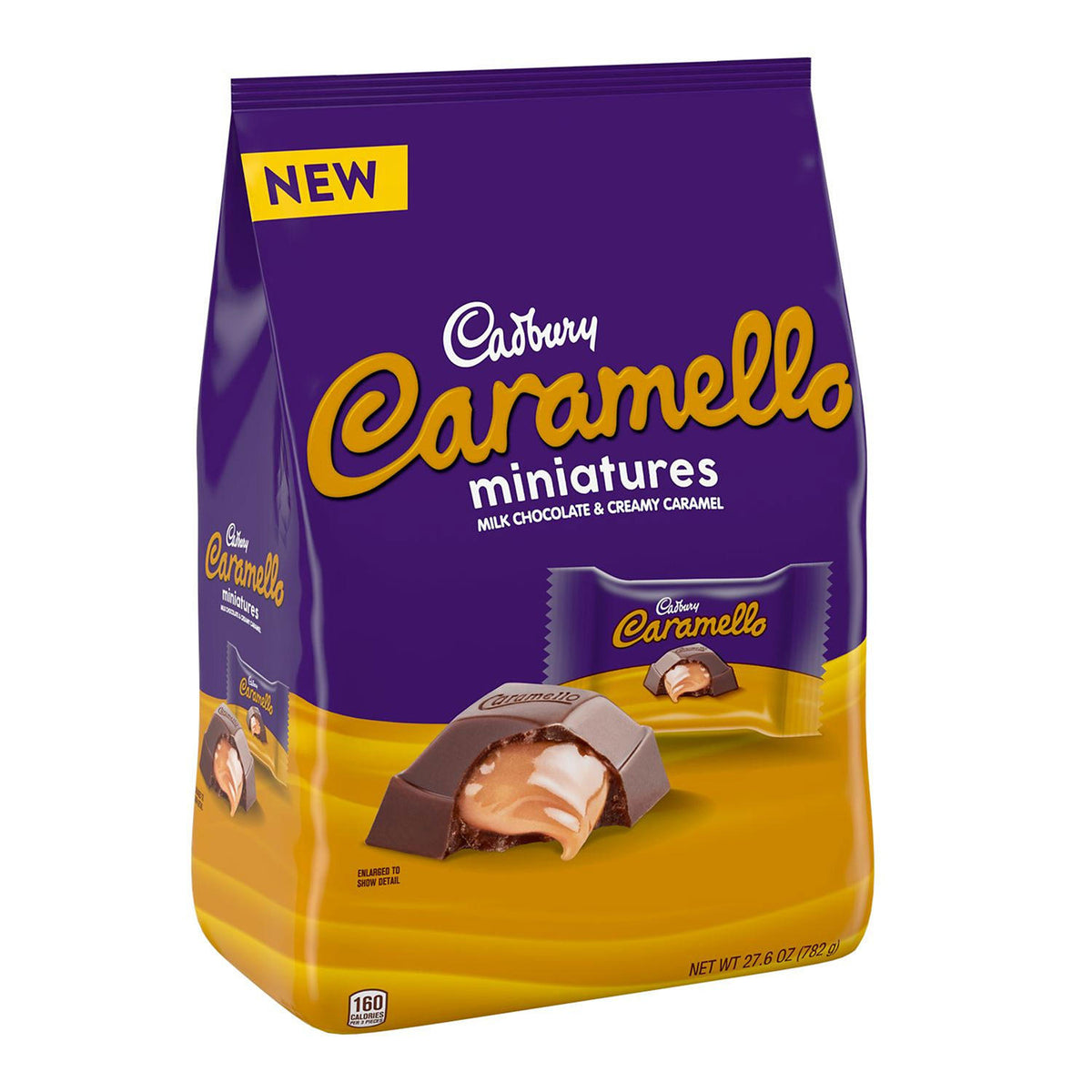 Cadbury CADBURY CARAMELLO Miniatures Milk Chocolate and Caramel Candy Bars, 27.6 oz