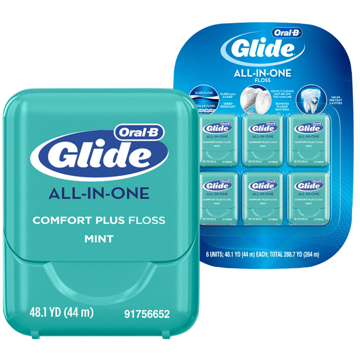 Oral B Oral-B Glide Pro-Health Comfort Plus Dental Floss, Mint, 6 ea