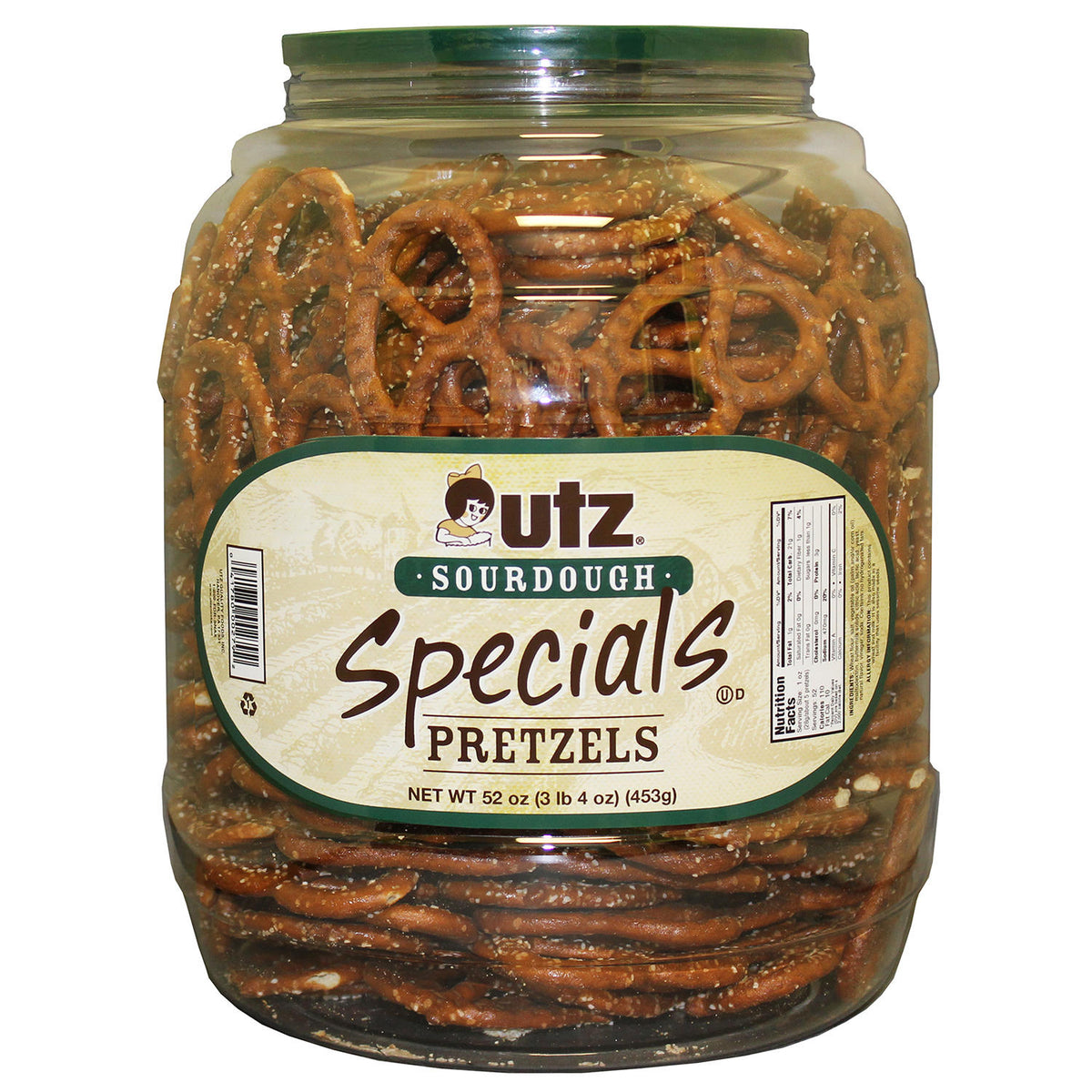 Utz Sourdough Special Pretzel Canister, 3.25 lbs