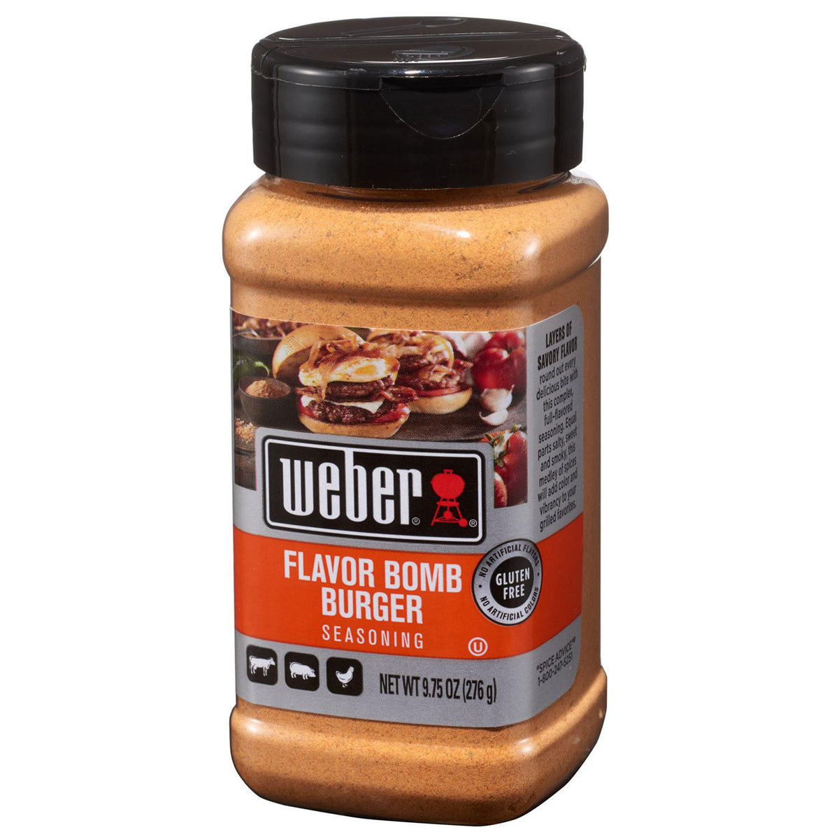 Weber Flavor Bomb Burger Seasoning, 9.75 oz
