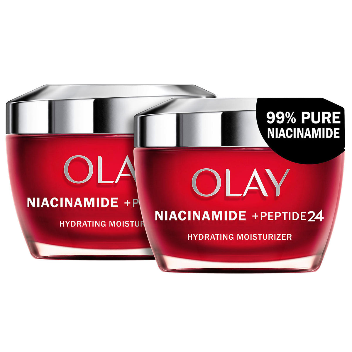 Olay Regenerist Niacinamide + Peptide 24 Face Moisturizer, 2 ea