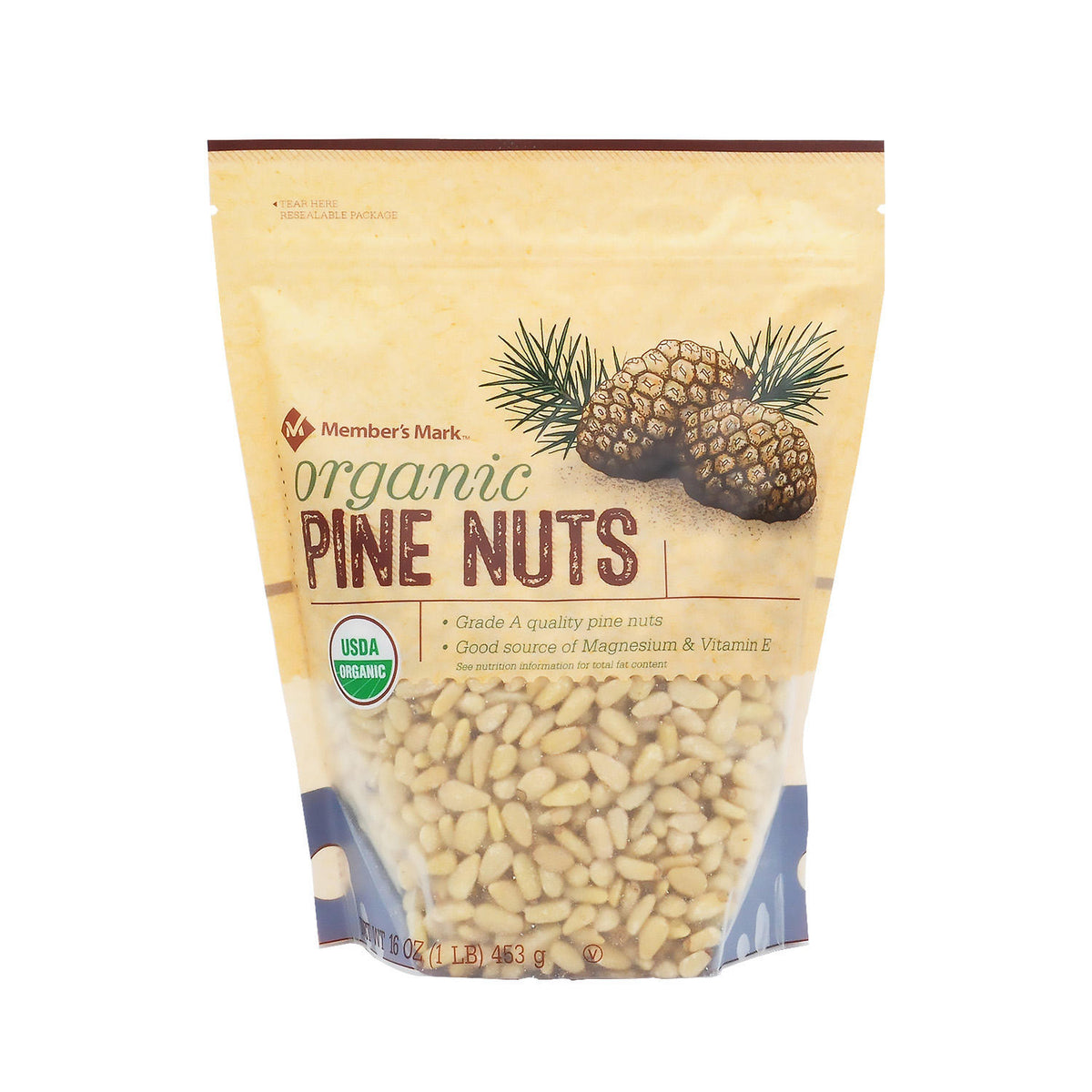Member's Mark Organic Pine Nuts, 16 oz