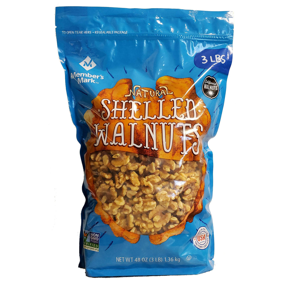 Member's Mark Natural Shelled Walnuts, 3 lbs