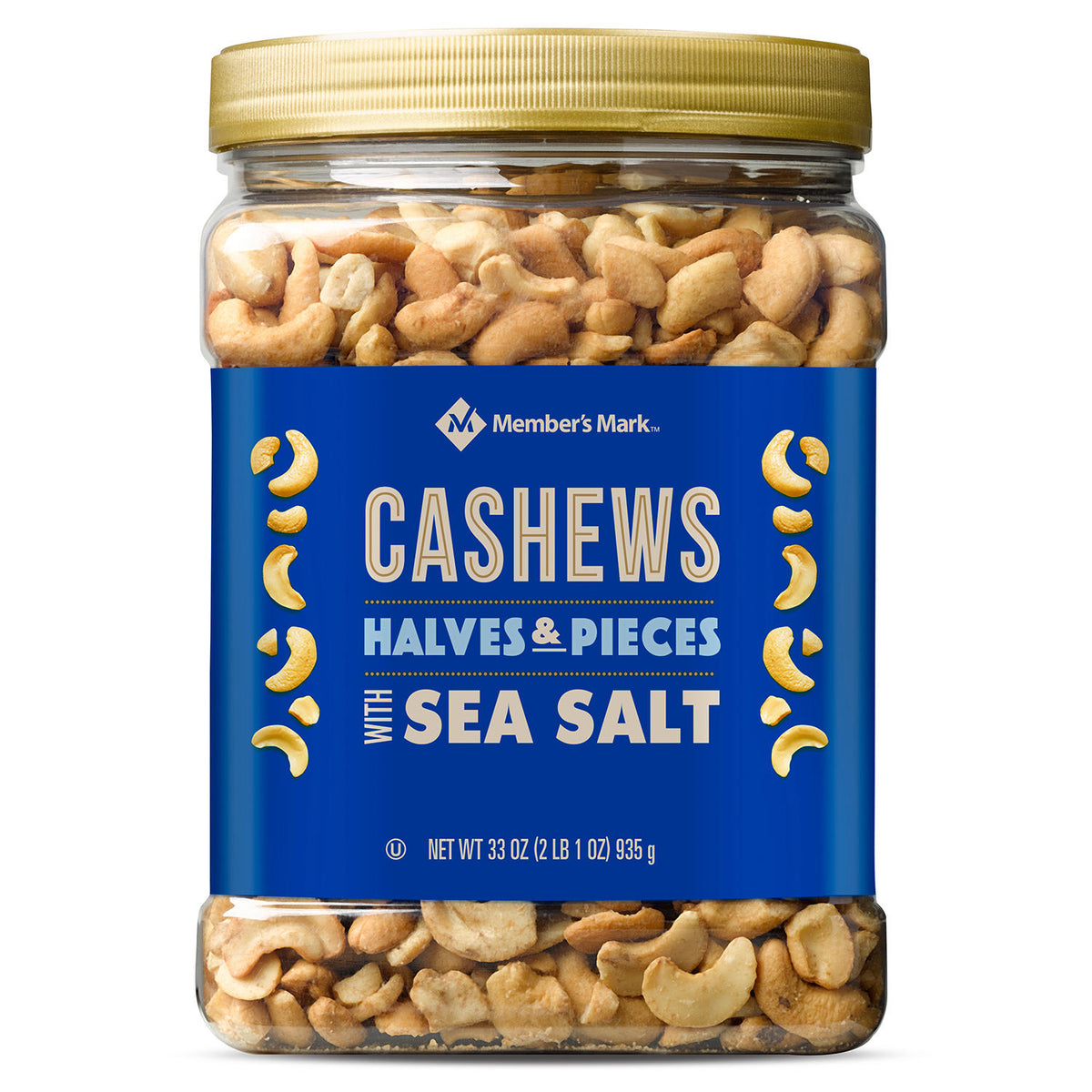 Member's Mark Cashew Halves and Pieces with Sea Salt, 33 oz