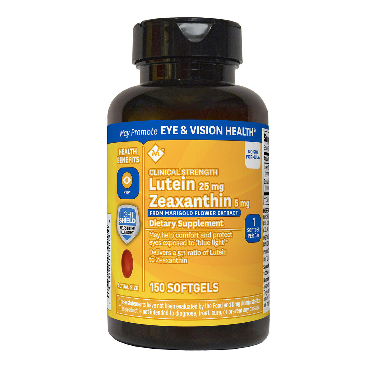 Member's Mark Lutein 25 mg, Zeaxanthin 5 mg, 150 ea