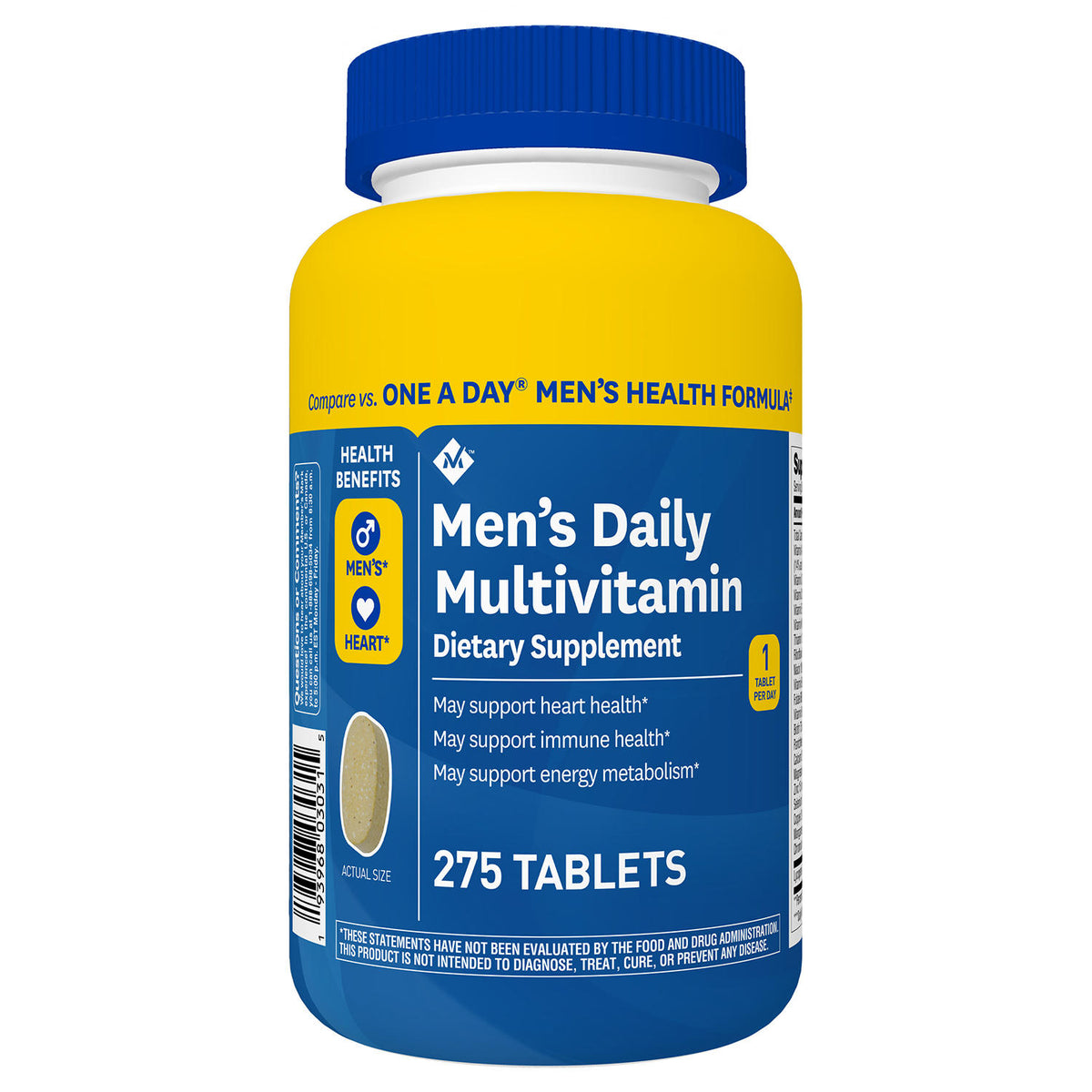 Member's Mark Men's Daily Multivitamin, 275 ea