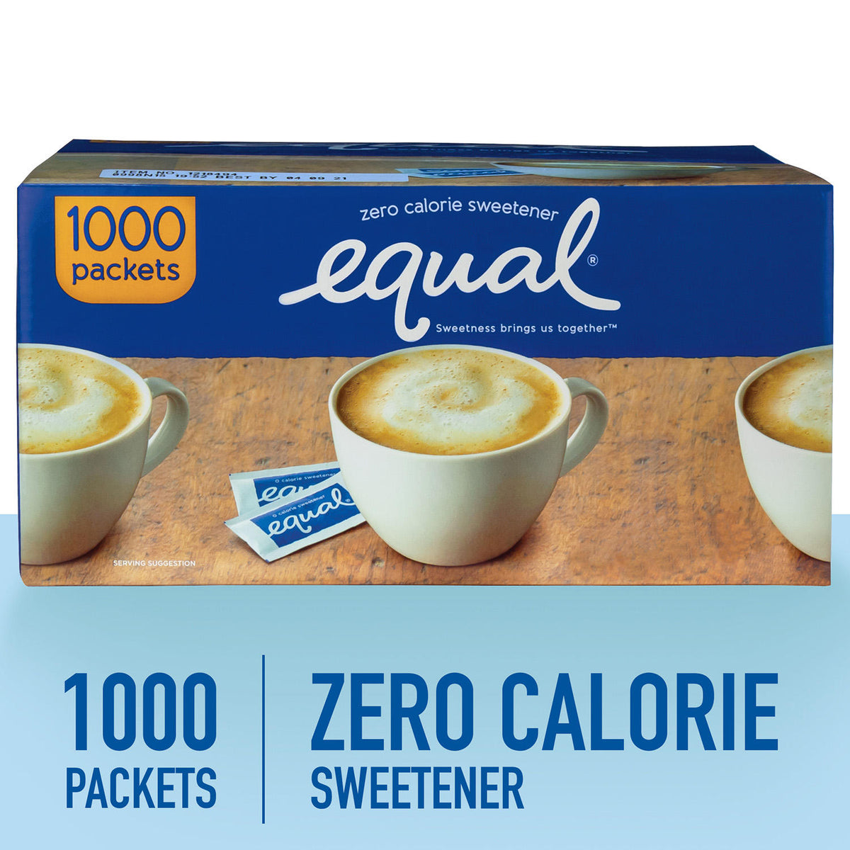 Equal Zero Calorie Sweetener, 1000 ea