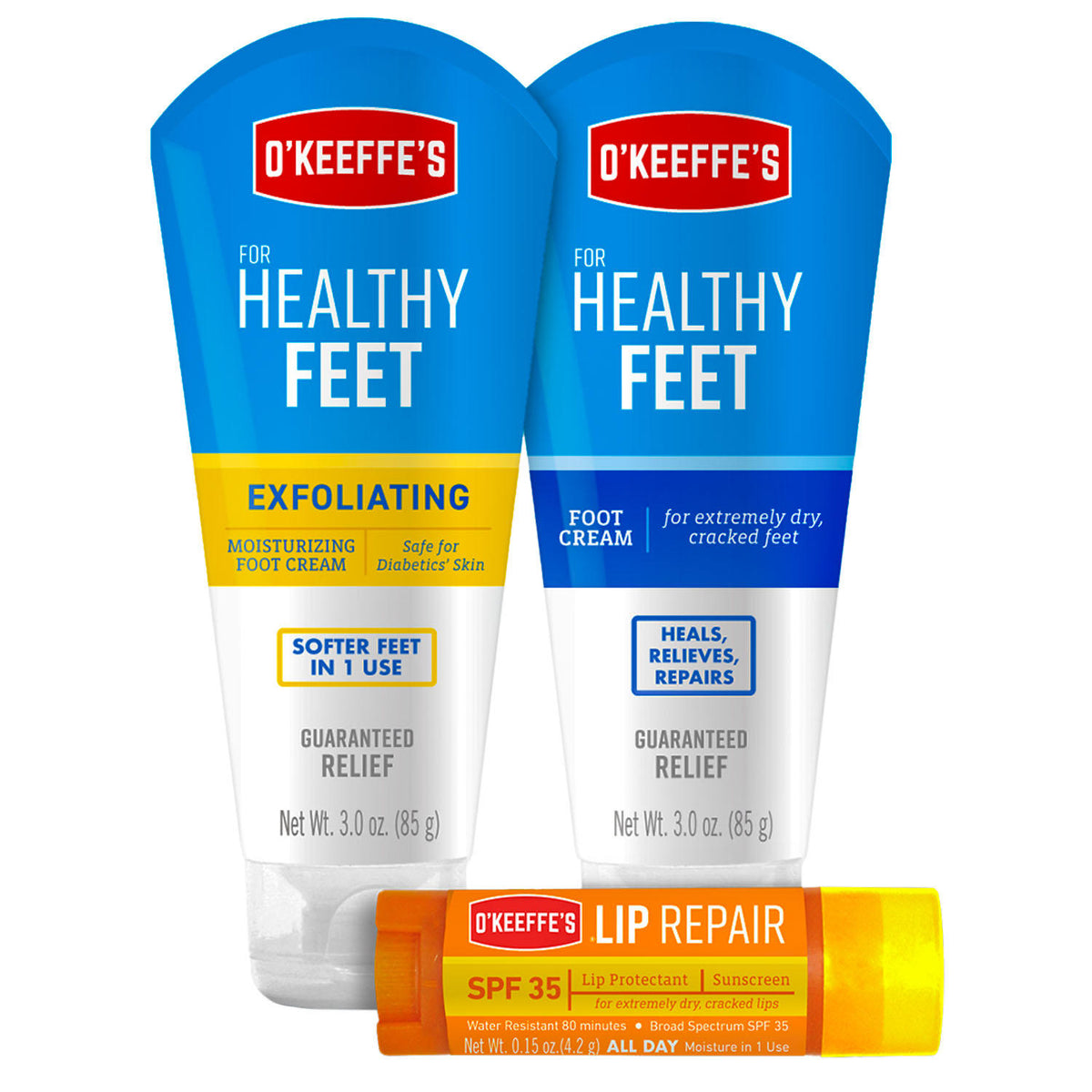 O'Keeffe's Healthy Feet and Lip Repair Variety Set, 1 ea