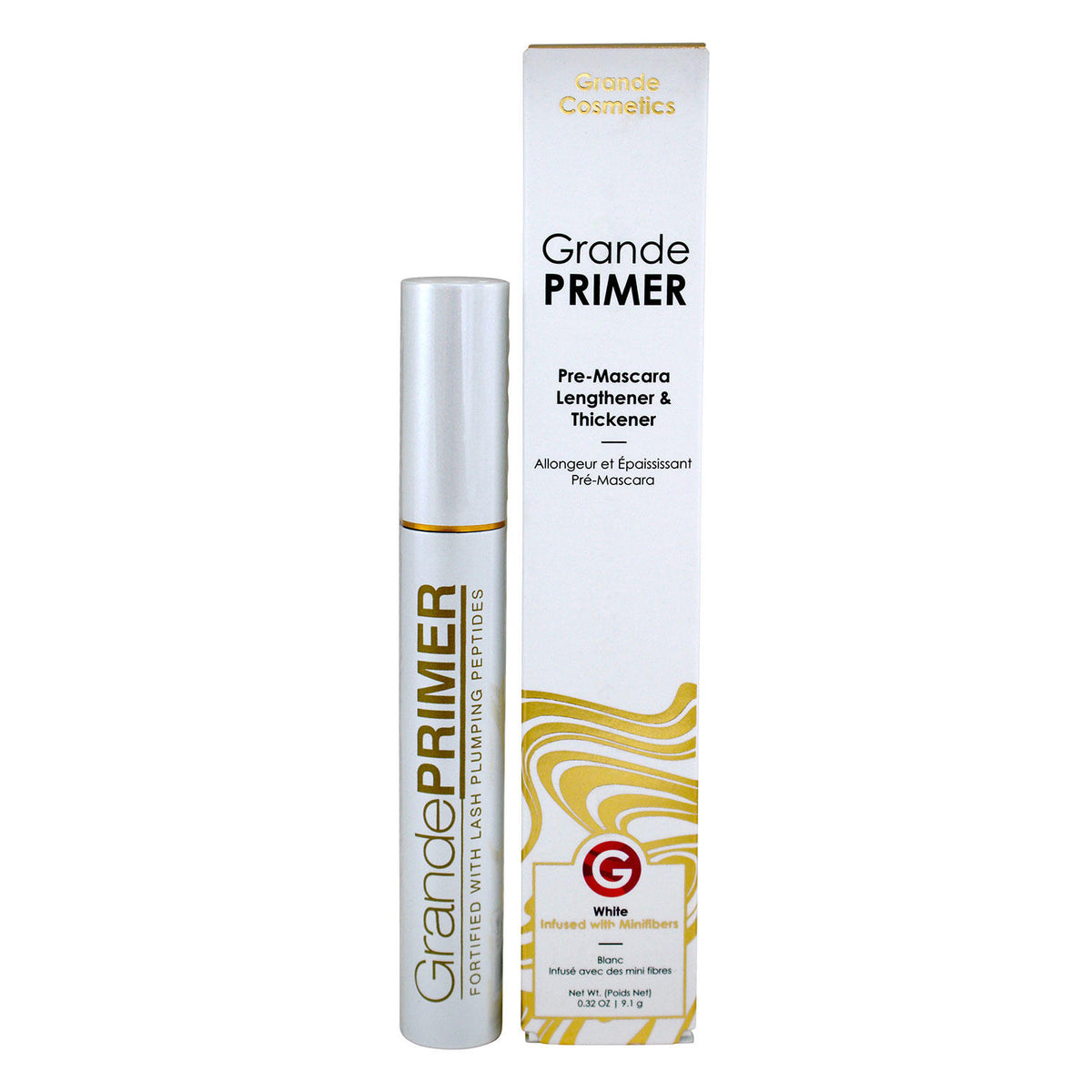 Grande Cosmetics GrandePRIMER Pre-Mascara Lengthener & Thickener, 0.32 oz