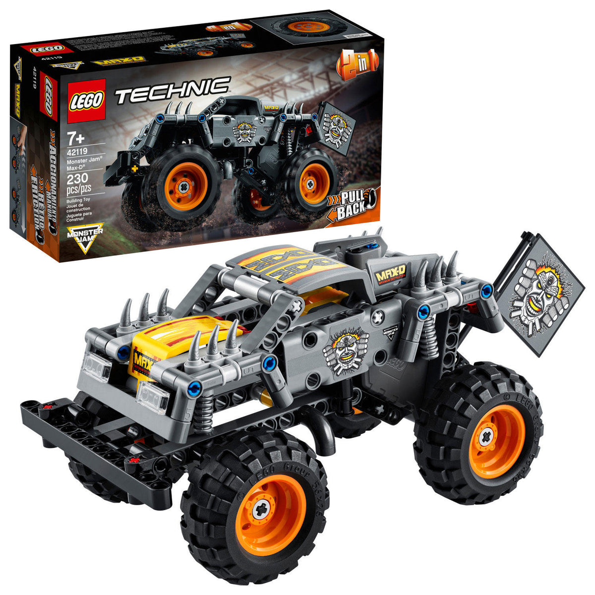 LEGO Technic Monster Jam Max-D 42119 Building Kit with 230 Pieces, 1 ea
