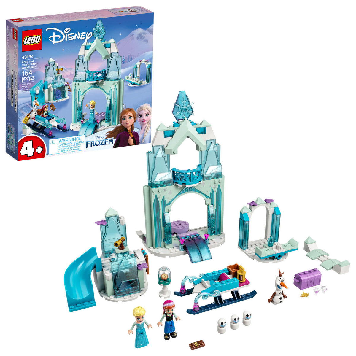 LEGO Disney Anna and Elsa's Frozen Wonderland Building Kit with 154 Pieces, 1 ea