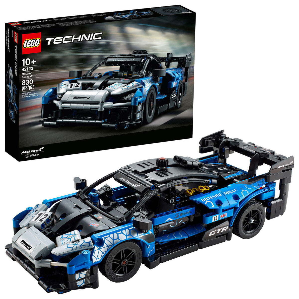 LEGO Technic McLaren Senna GTR Model Building Kit with 830 Pieces, 1 ea