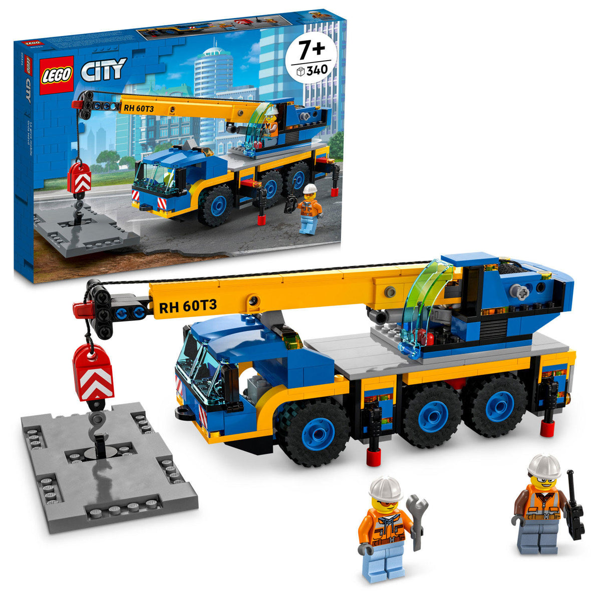 LEGO City Mobile Crane Building Kit with 340 Pieces, 1 ea