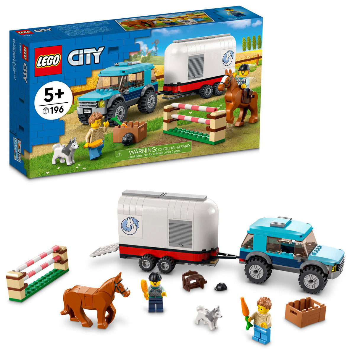 LEGO City Horse Transporter Building Kit with 196 Pieces, 1 ea