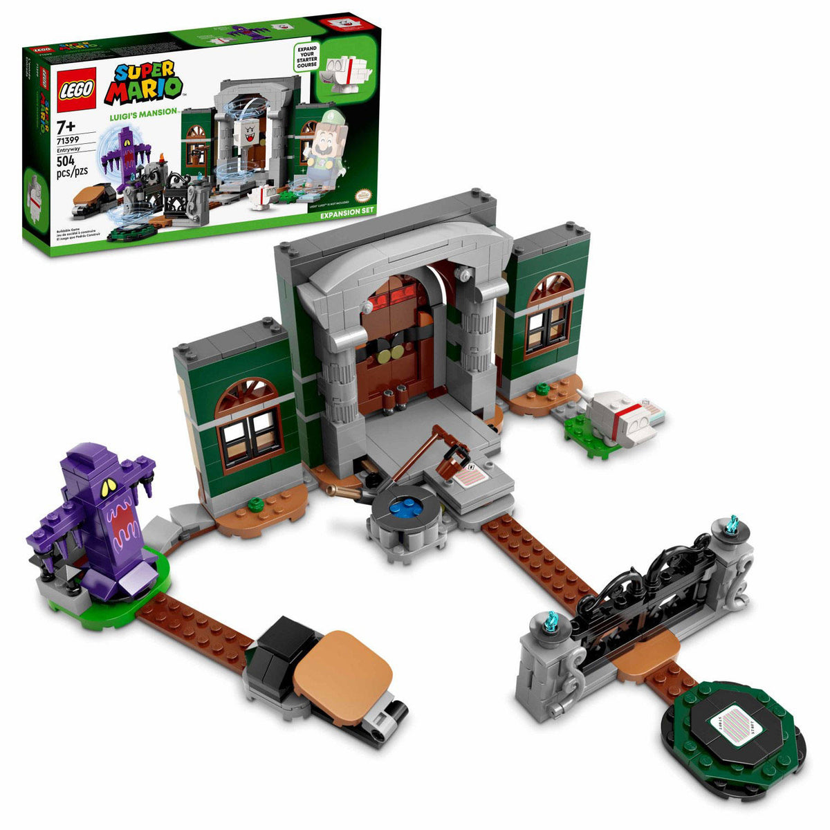 LEGO Super Mario Luigi's Mansion Entryway Expansion Set with 504 Pieces, 1 ea