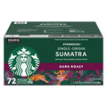 Starbucks Single-Origin Sumatra Coffee K-Cups, Dark Roast, 72 ea