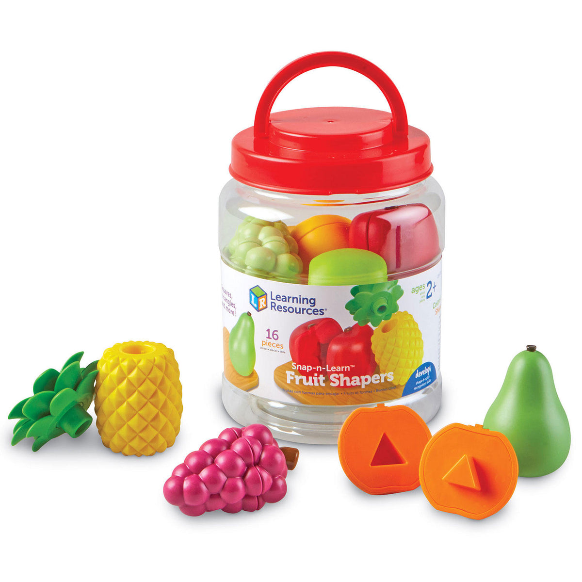 Learning Resources Snap-n-Learn Fruit Shapers Jar, 1 ea
