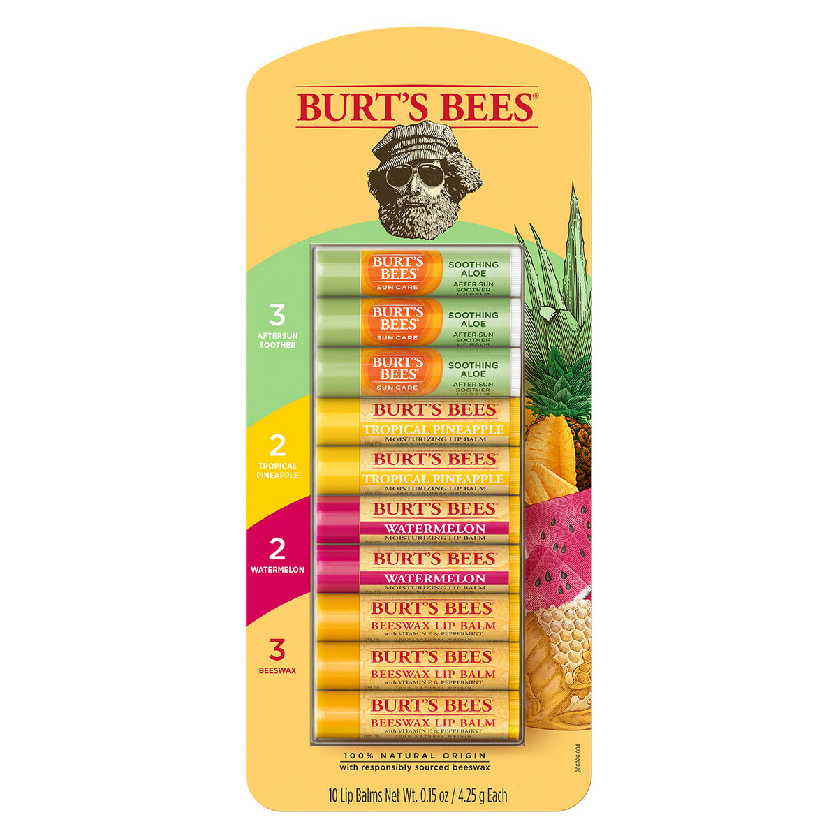 Burt's Bees Lip Balm Seasonal Assortment, 10 ea