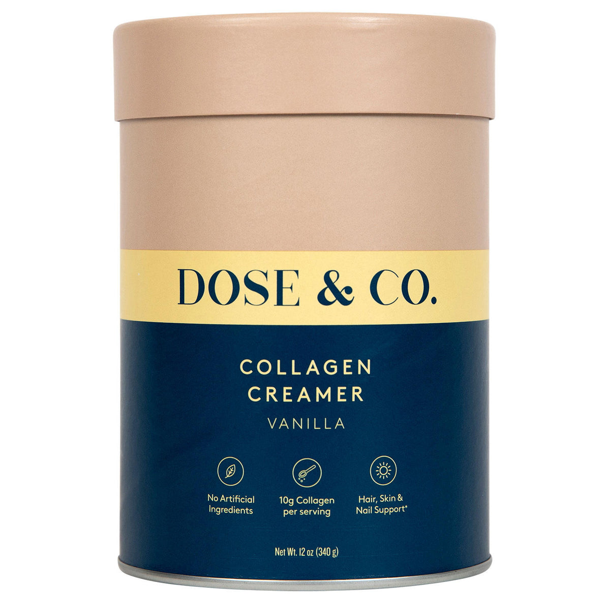 Dose & Co. Collagen Creamer, Vanilla, 12 oz