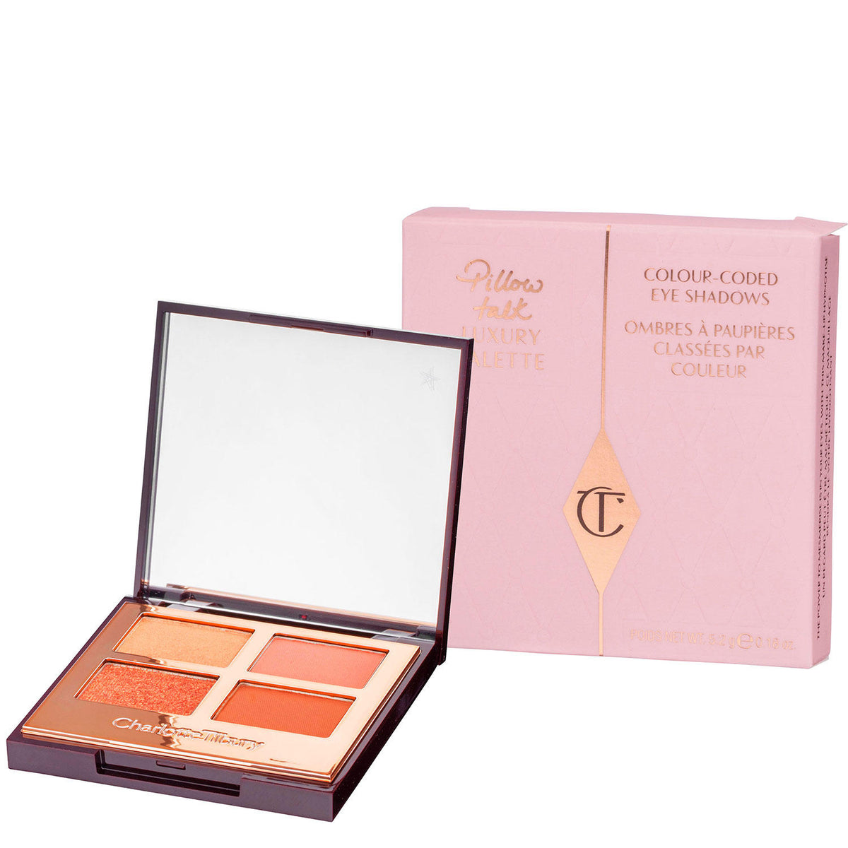 Charlotte Tilbury Luxury Eyeshadow Palette, Pillow Talk, 1 ea
