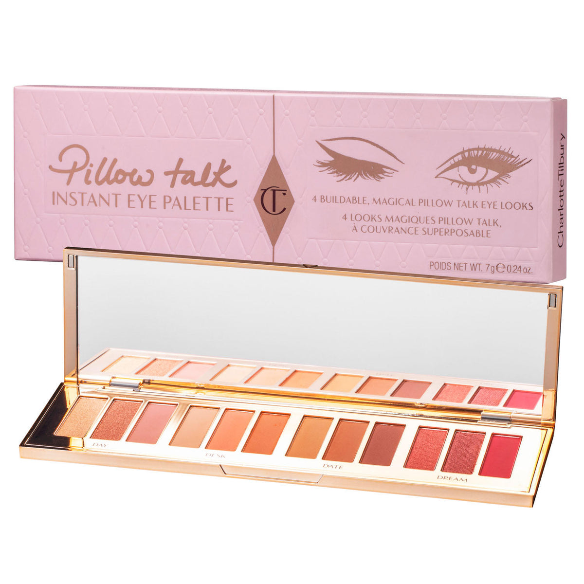 Charlotte Tilbury Pillow Talk Instant Eyeshadow Palette, 1 ea