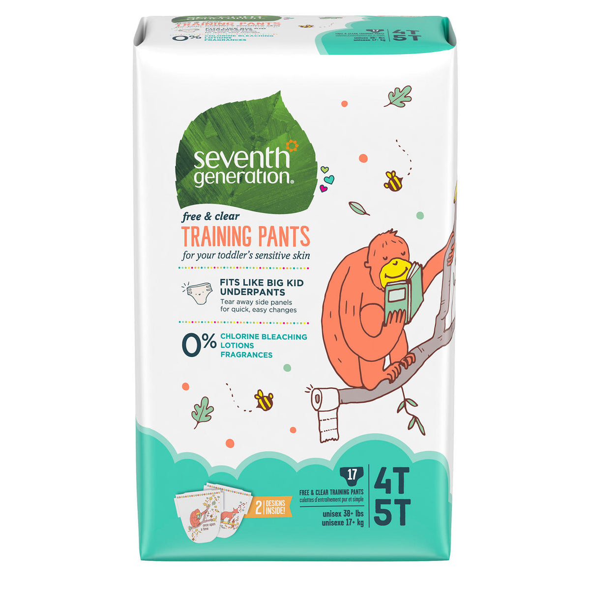 Seventh Generation Free & Clear Training Pants Pack, 1 ea