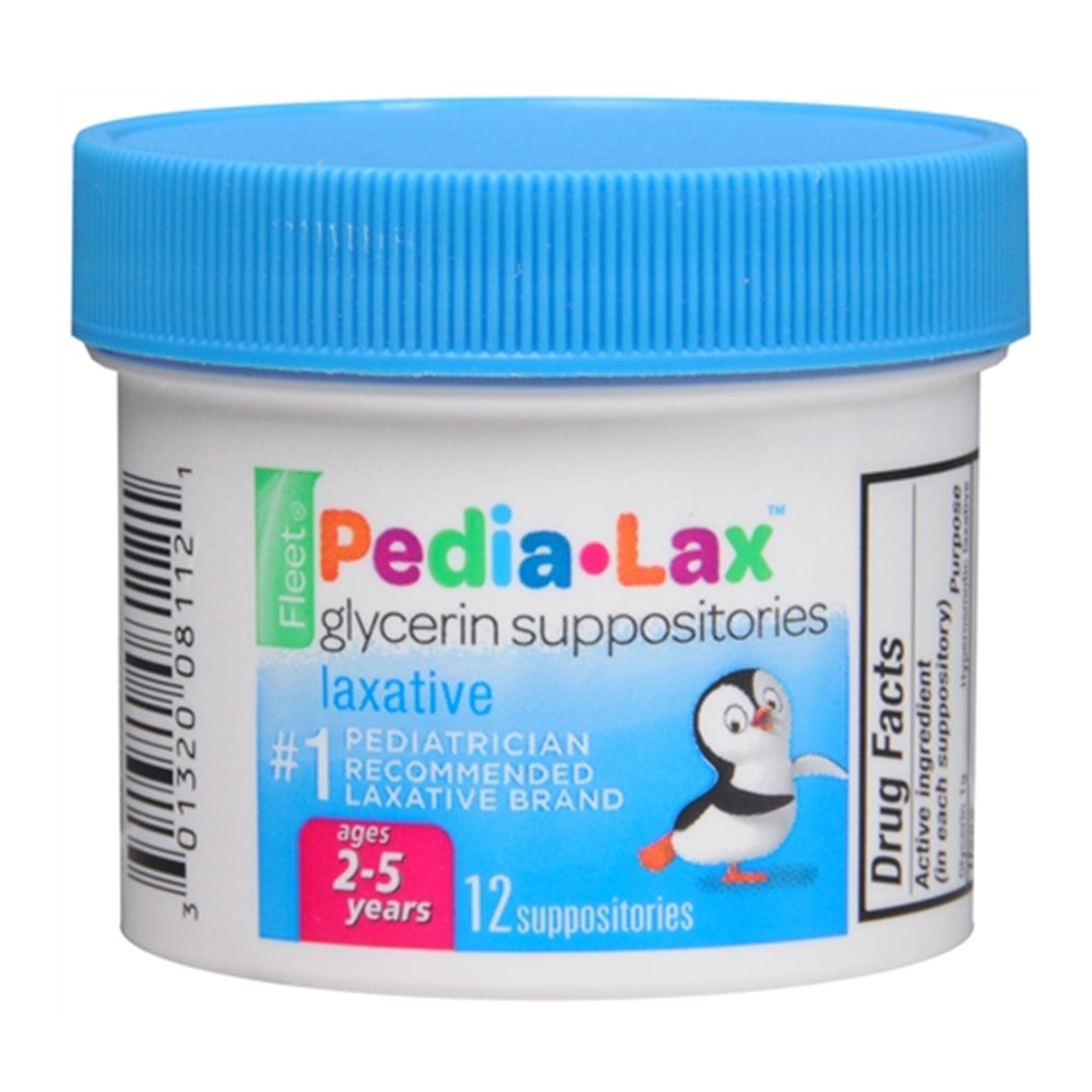 Fleet Pedia-Lax Glycerin Suppositories, 12 ea