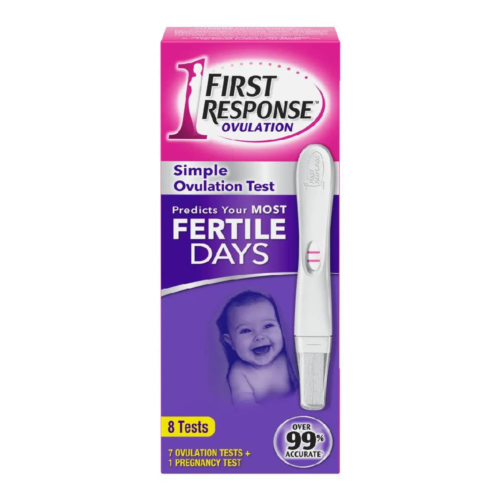 First Response Ovulation Test, 7 Ovulation Test + 1 Pregnancy Test, 8 ea