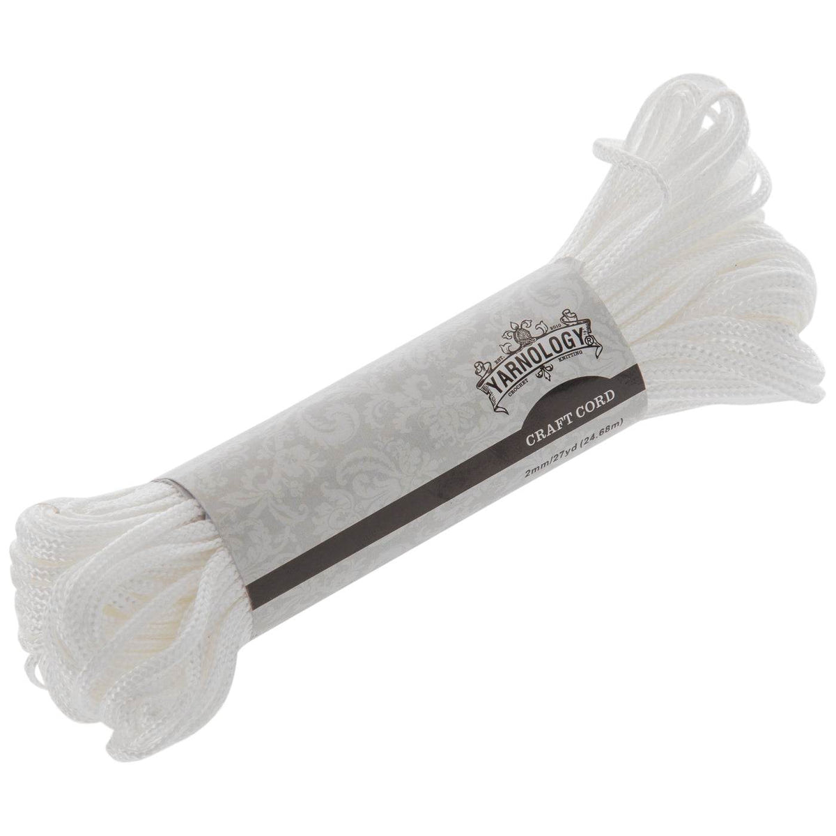 Yarnology Craft Cord, 2mm, White - OTC Shoppe Express