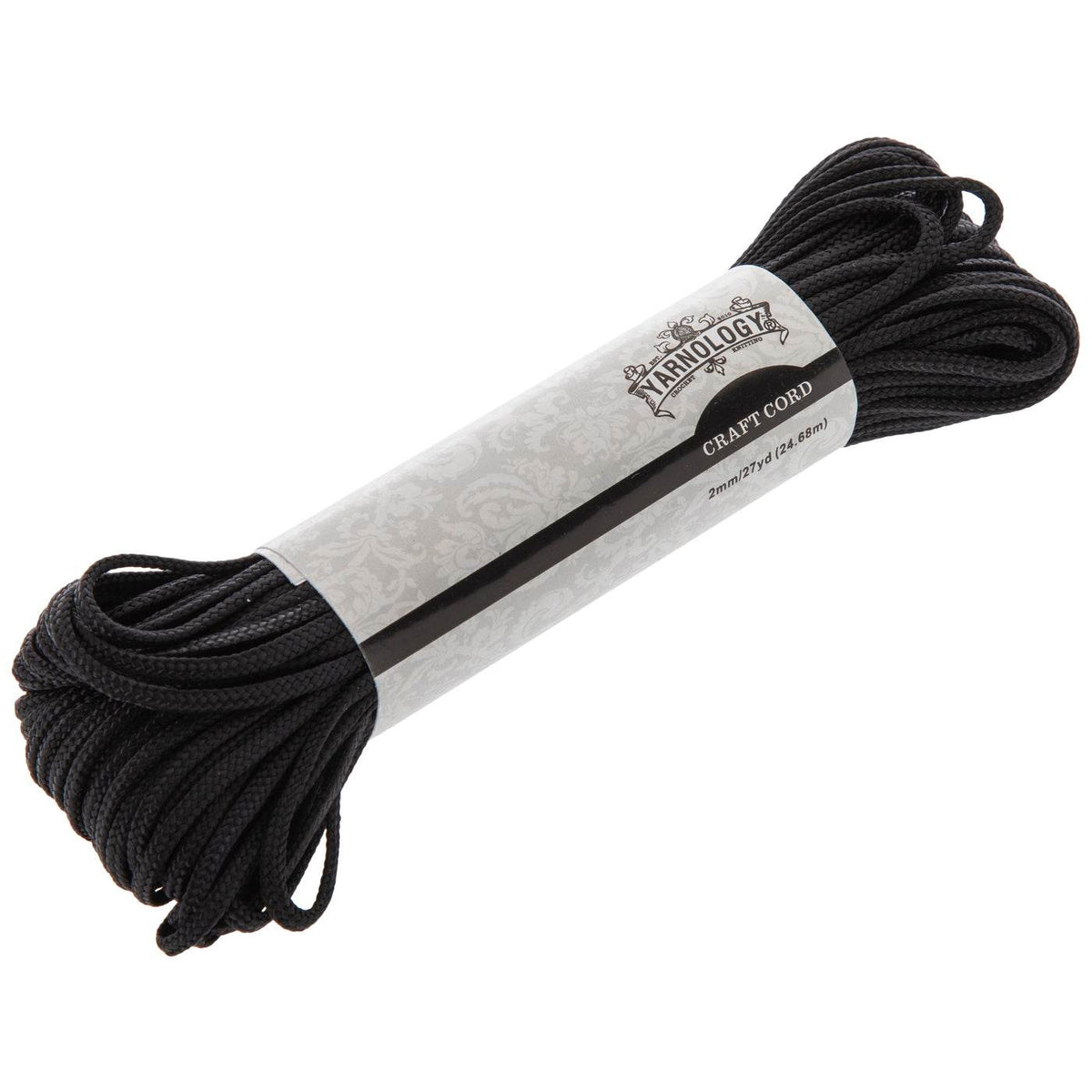 Yarnology Craft Cord, 2mm, Black AB - OTC Shoppe Express