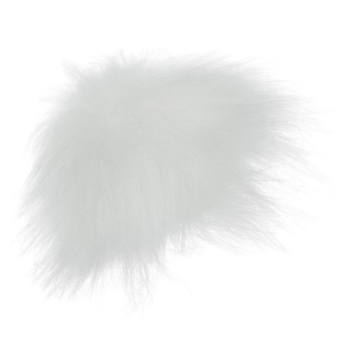Yarnology Faux Fur Pom Pom, White - OTC Shoppe Express