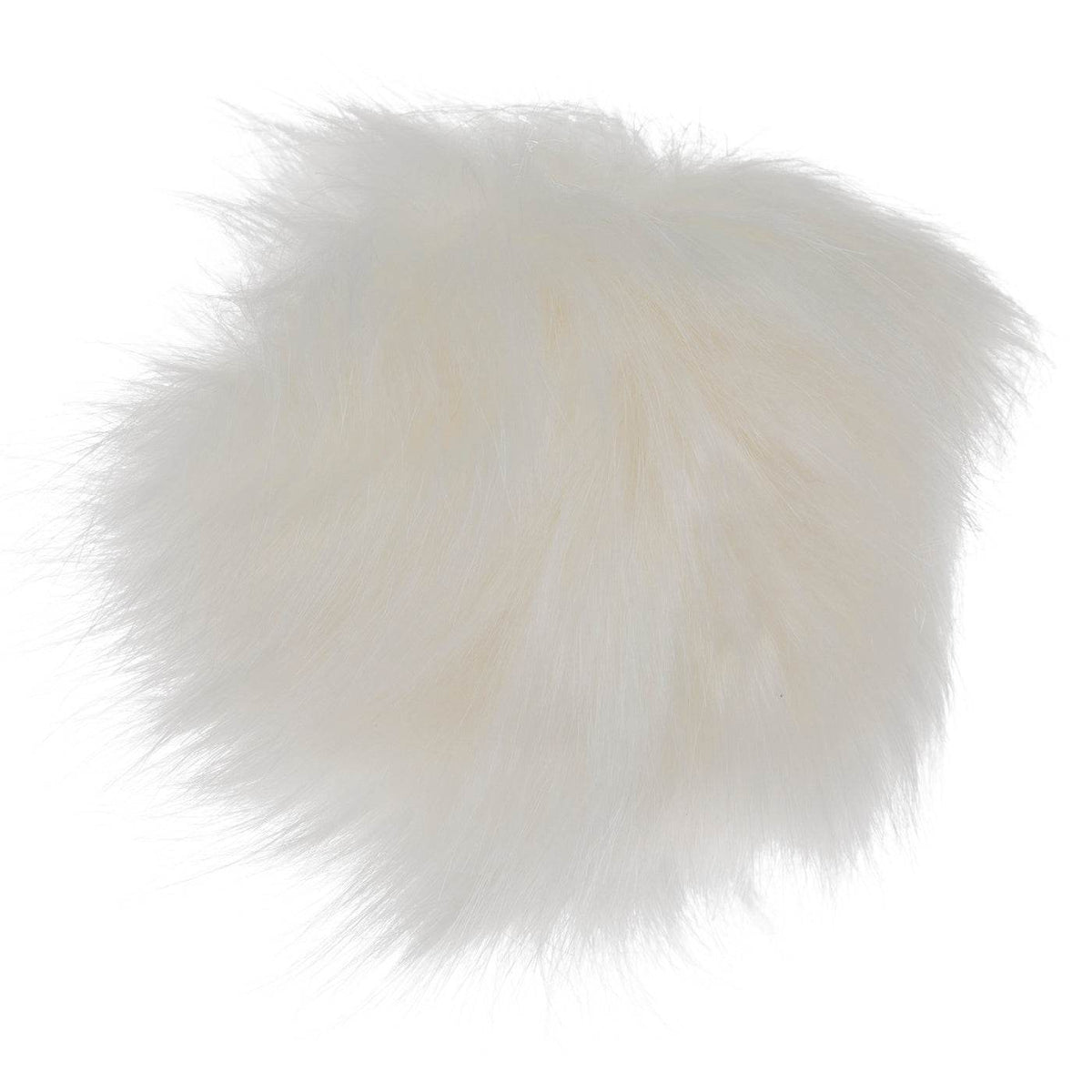 Yarnology Faux Fur Pom Pom, White Fox - OTC Shoppe Express