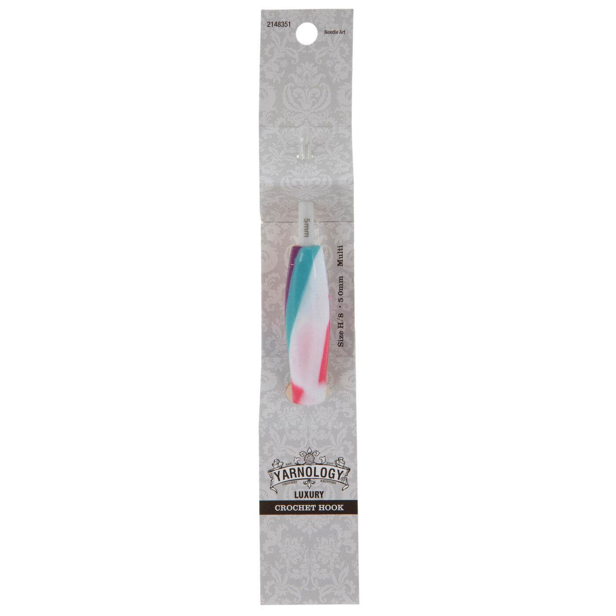 Yarnology Multi-Color Ergonomic Crochet Hook, H-8, 5mm - OTC Shoppe Express