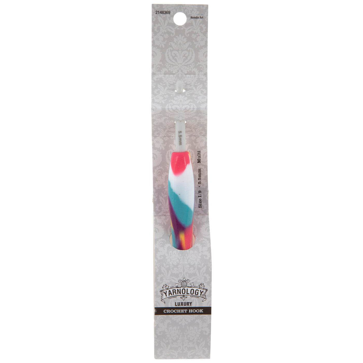 Yarnology Multi-Color Ergonomic Crochet Hook, I-9, 5.5mm - OTC Shoppe Express