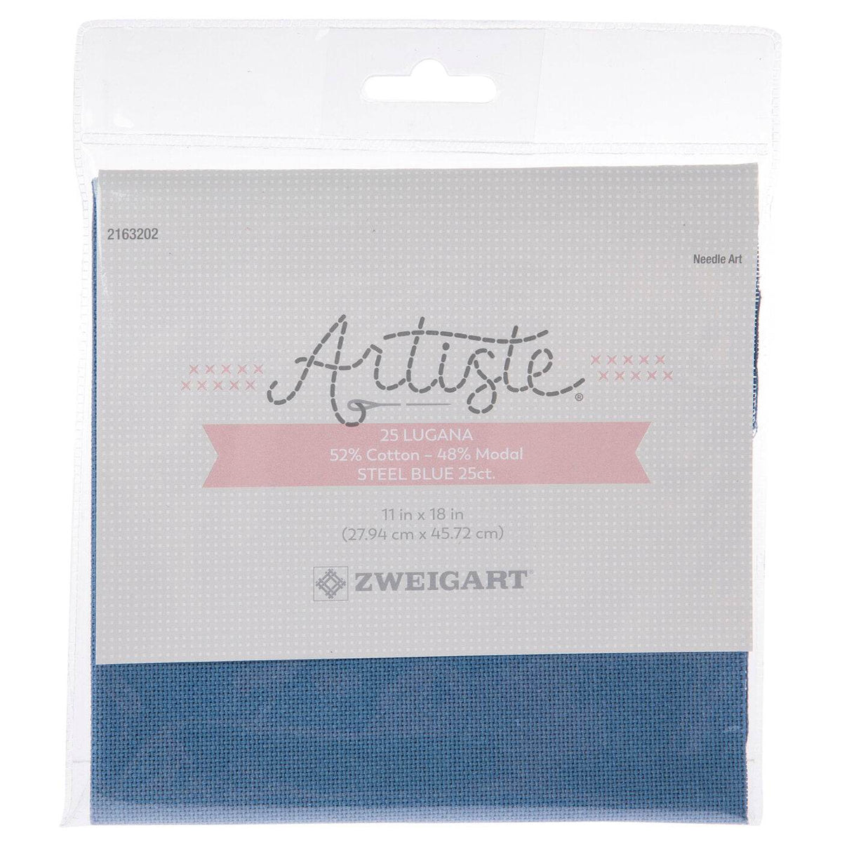 Zweigart 25-Count Lugana Cross Stitch Fabric, Steel Blue - OTC Shoppe Express