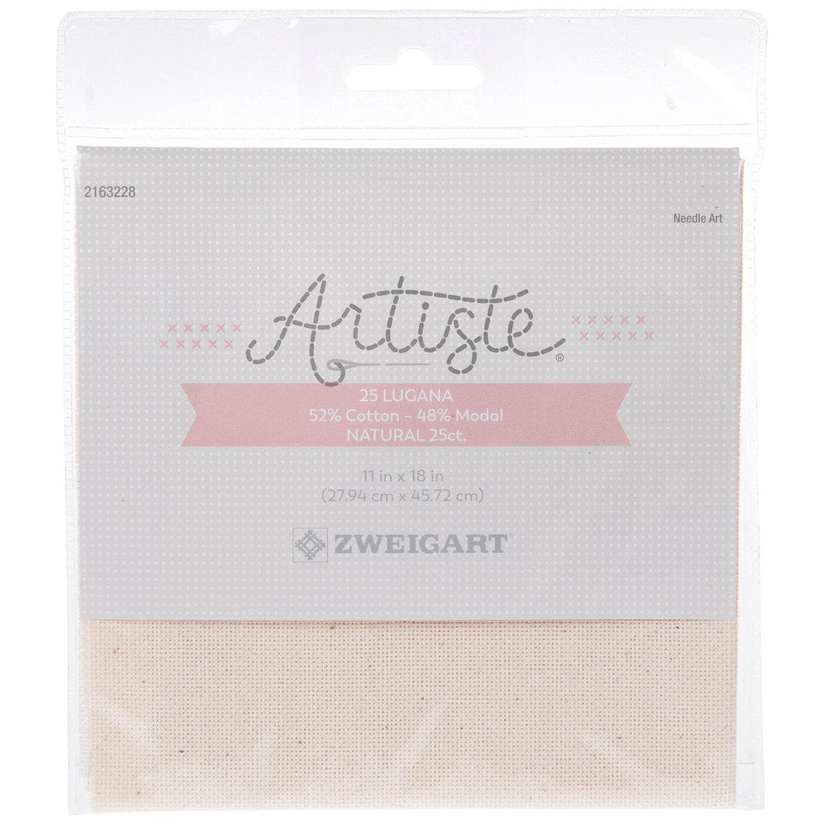 Zweigart 25-Count Lugana Cross Stitch Fabric, Natural - OTC Shoppe Express