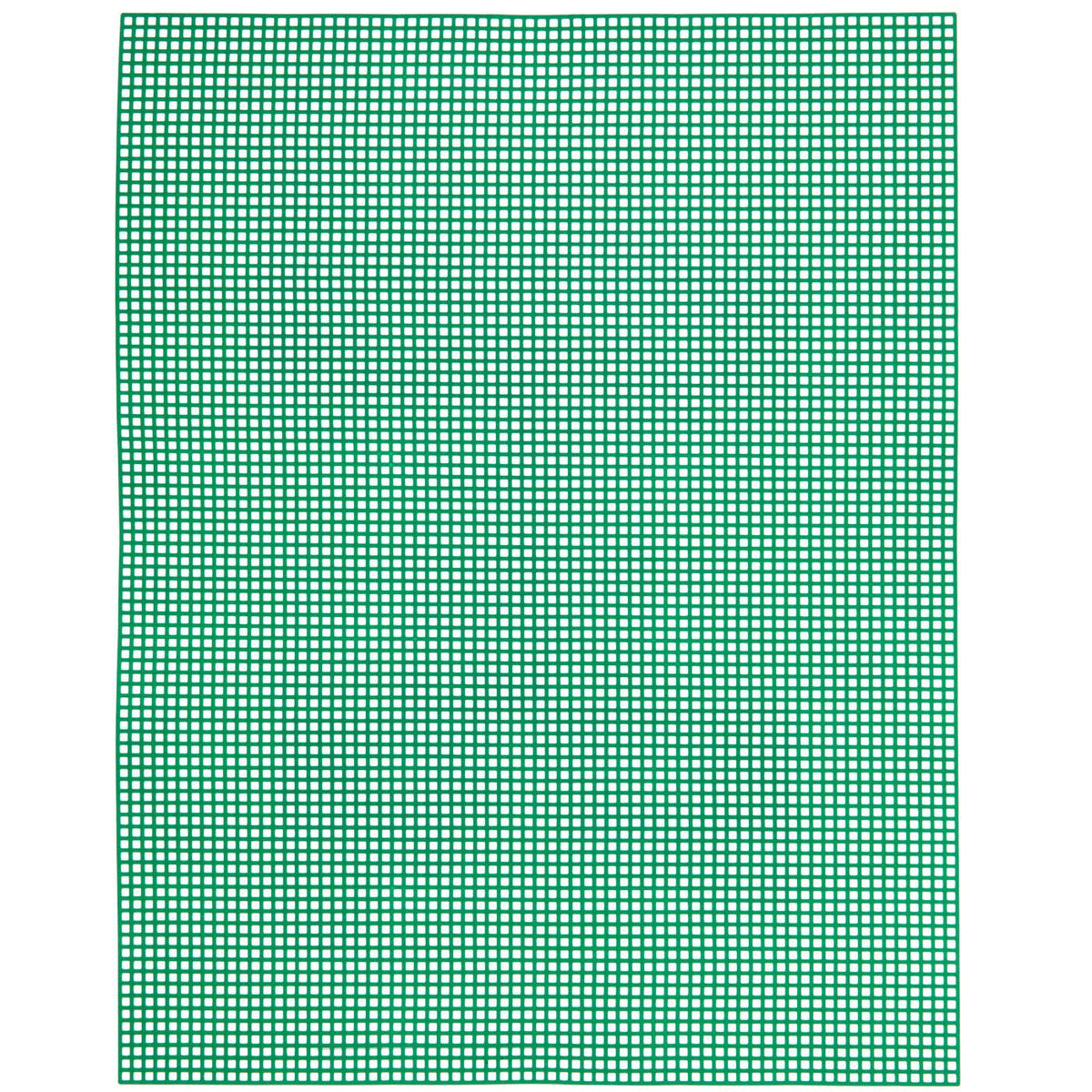 Yarnology 7-Mesh Plastic Canvas Sheet, 10 1/2 inch x 13 1/2 inch, Christmas Green - OTC Shoppe Express
