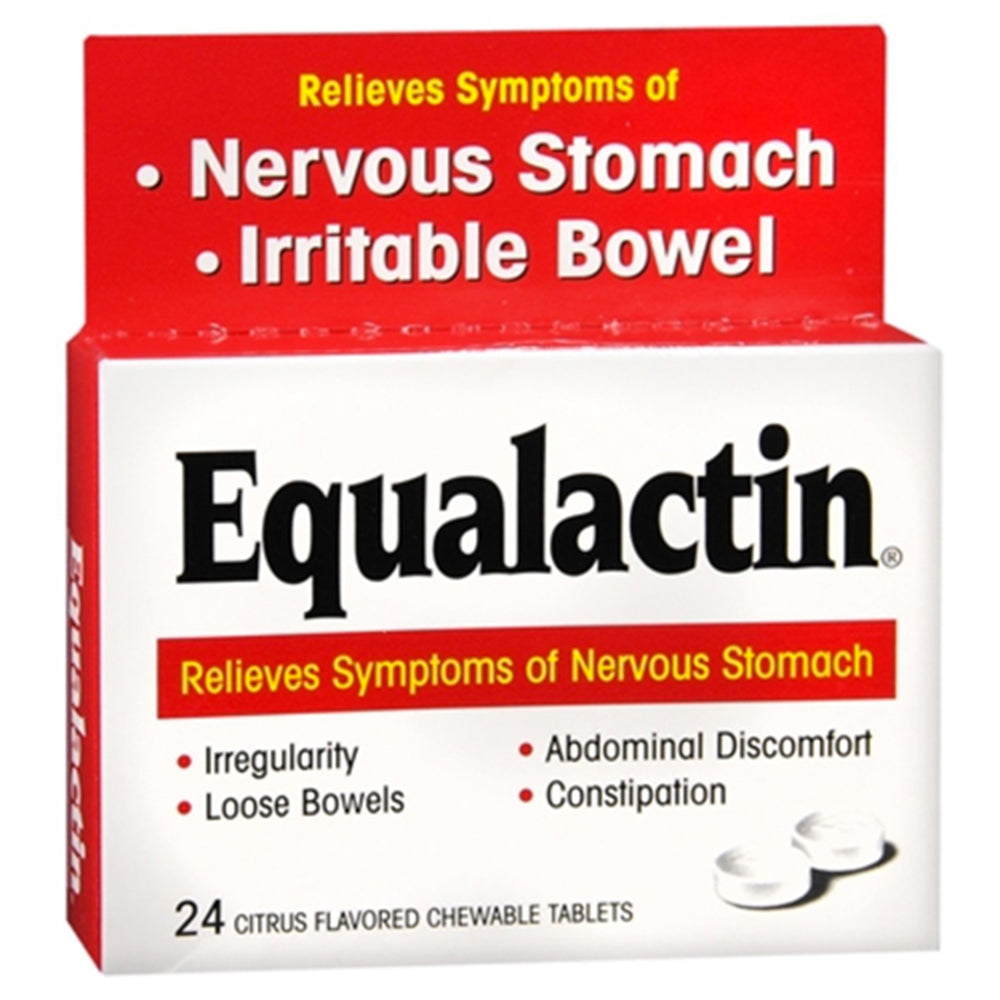 Equalactin Citrus Flavored, Chewable Tablets, 24 ea