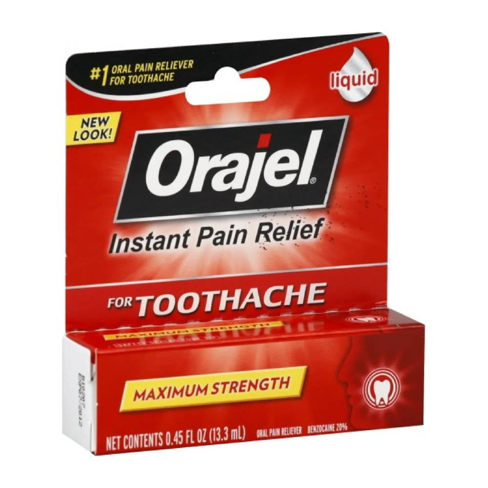Orajel Instant Toothache Pain Relief Liquid, 0.45 oz