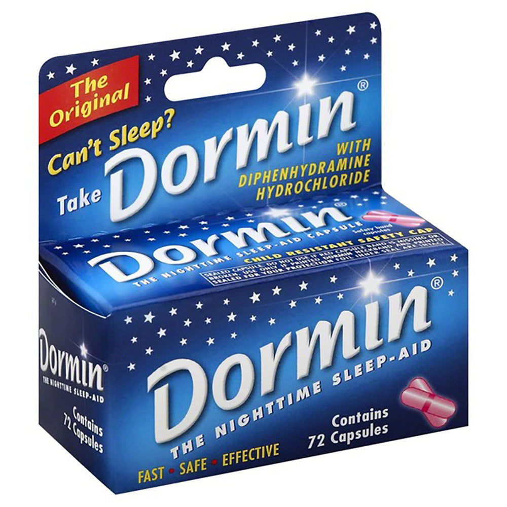 The Original Dormin Nighttime Sleep Aid, Non-habit Forming, Capsules, 72 ea